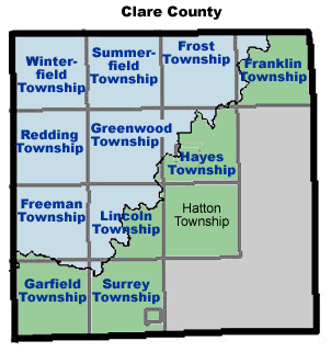 Clare County map